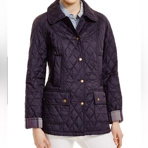 Barbour Navy Quilted Summer Beadnell Jacket